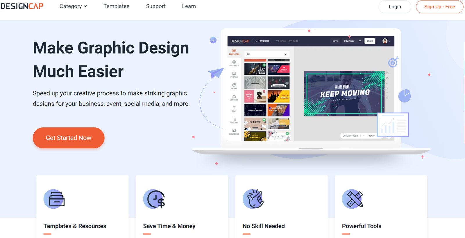 La page d'accueil d'un site de graphisme et de webdesign.