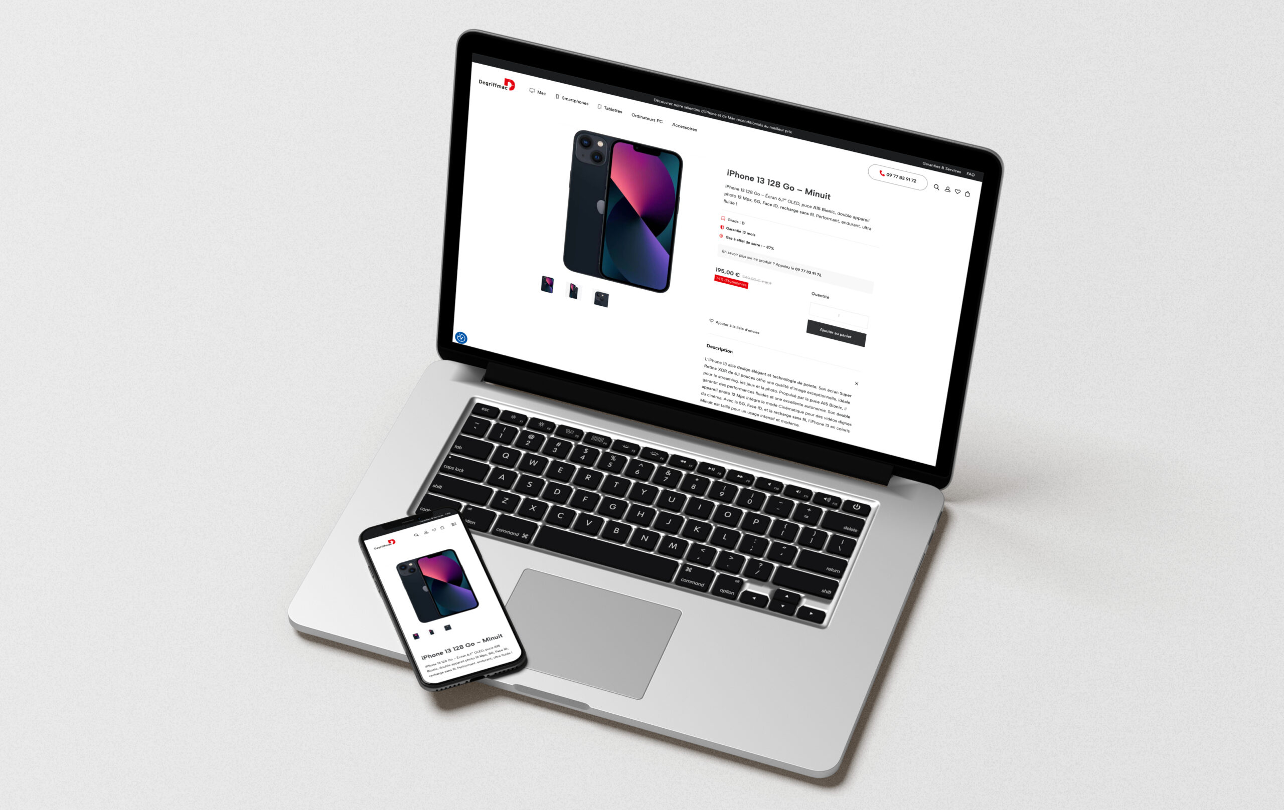 Aperçu du site Degriffmac