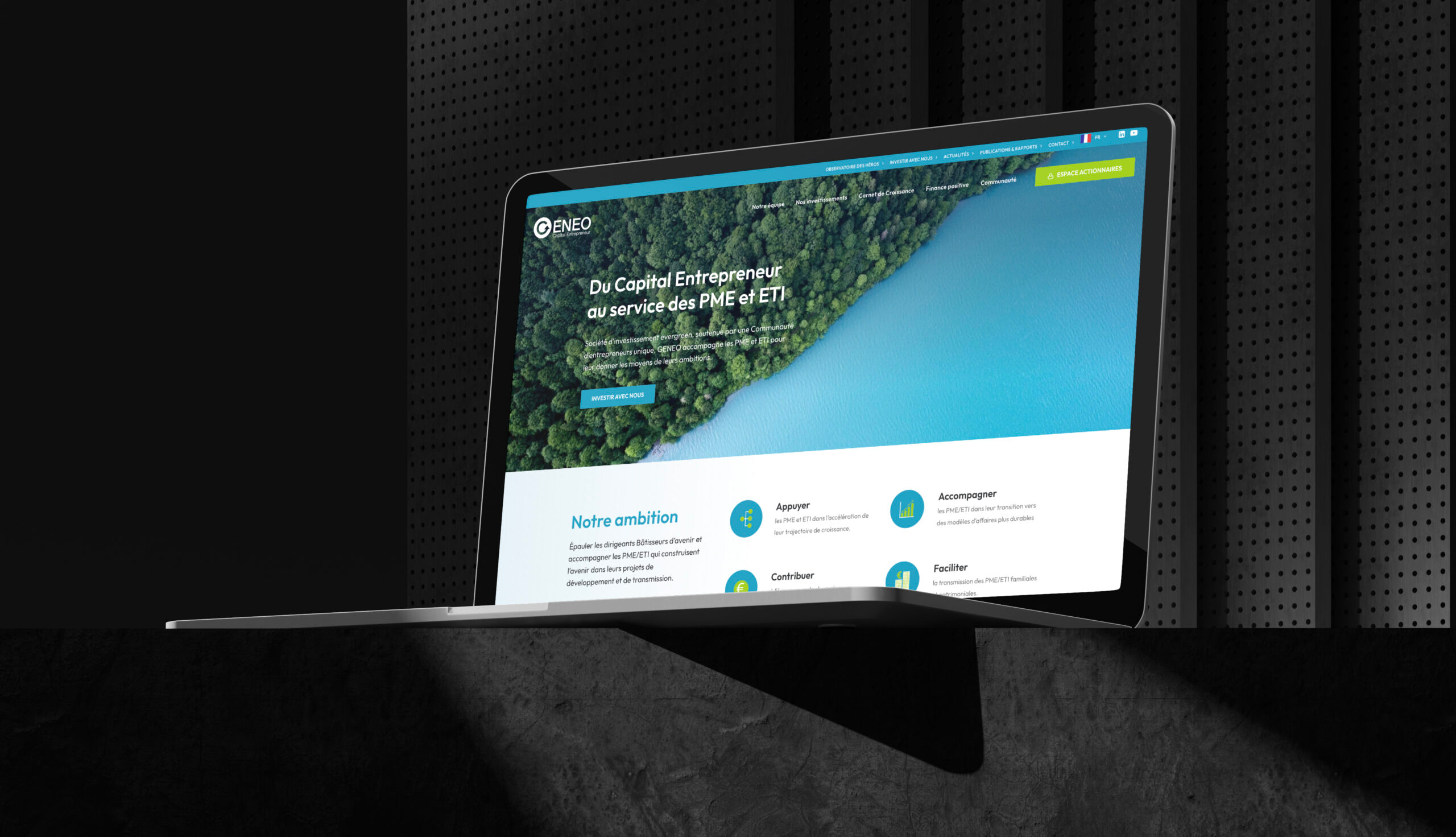 Aperçu du site Geneo Capital Entrepreneur