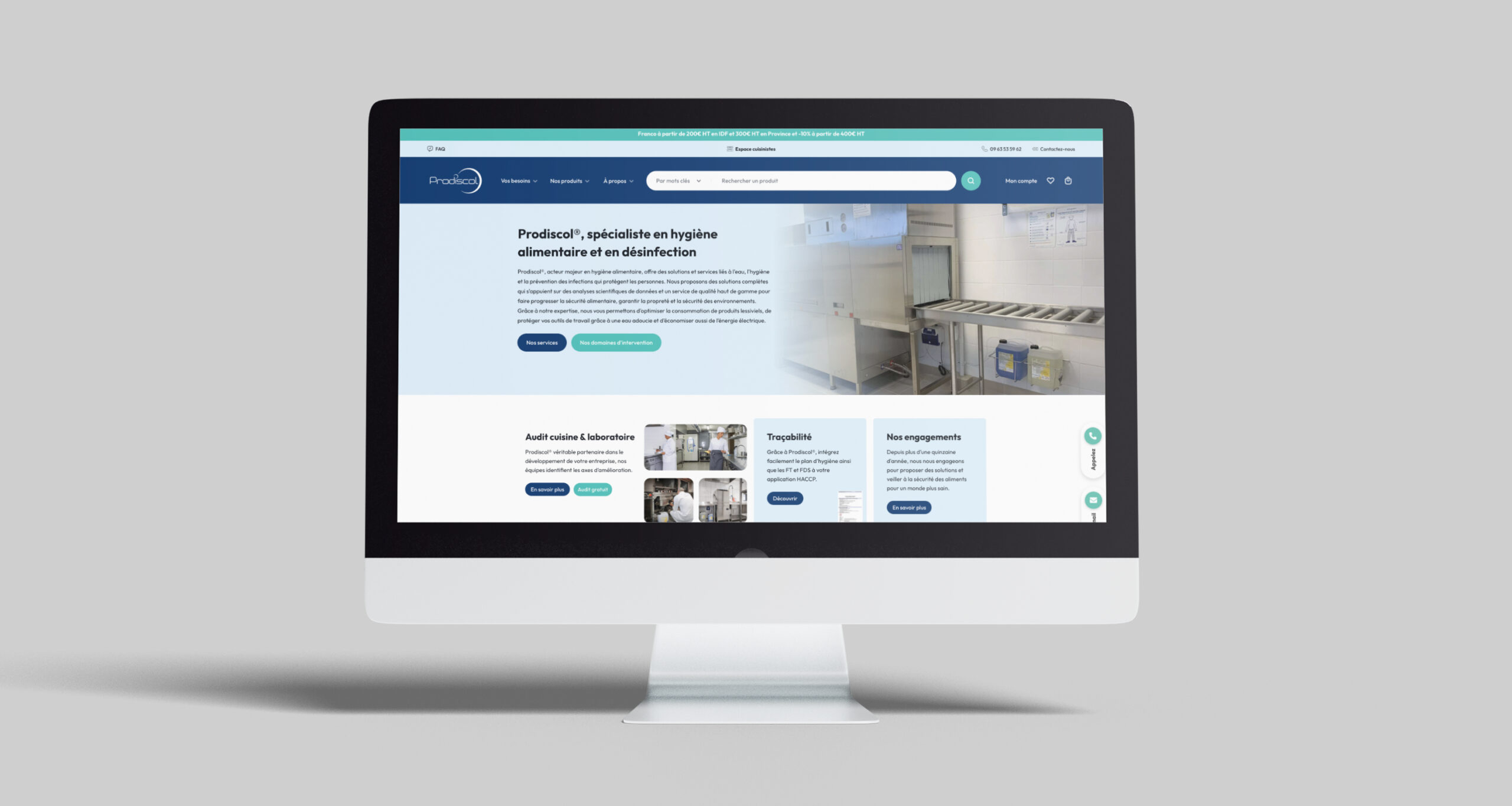 Aperçu du site Prodiscol