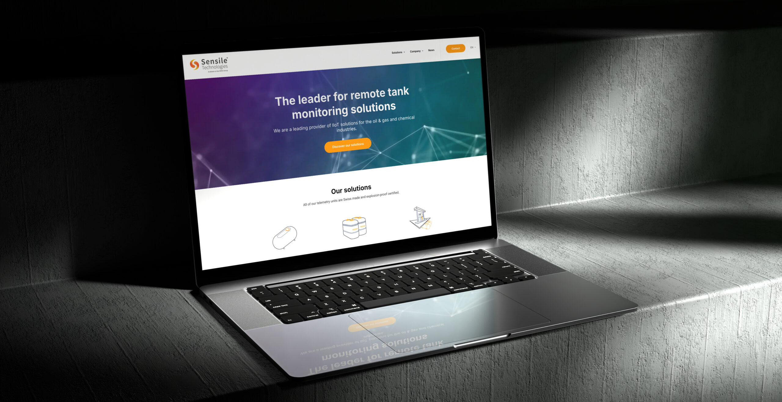 Aperçu du site Sensile Technologies