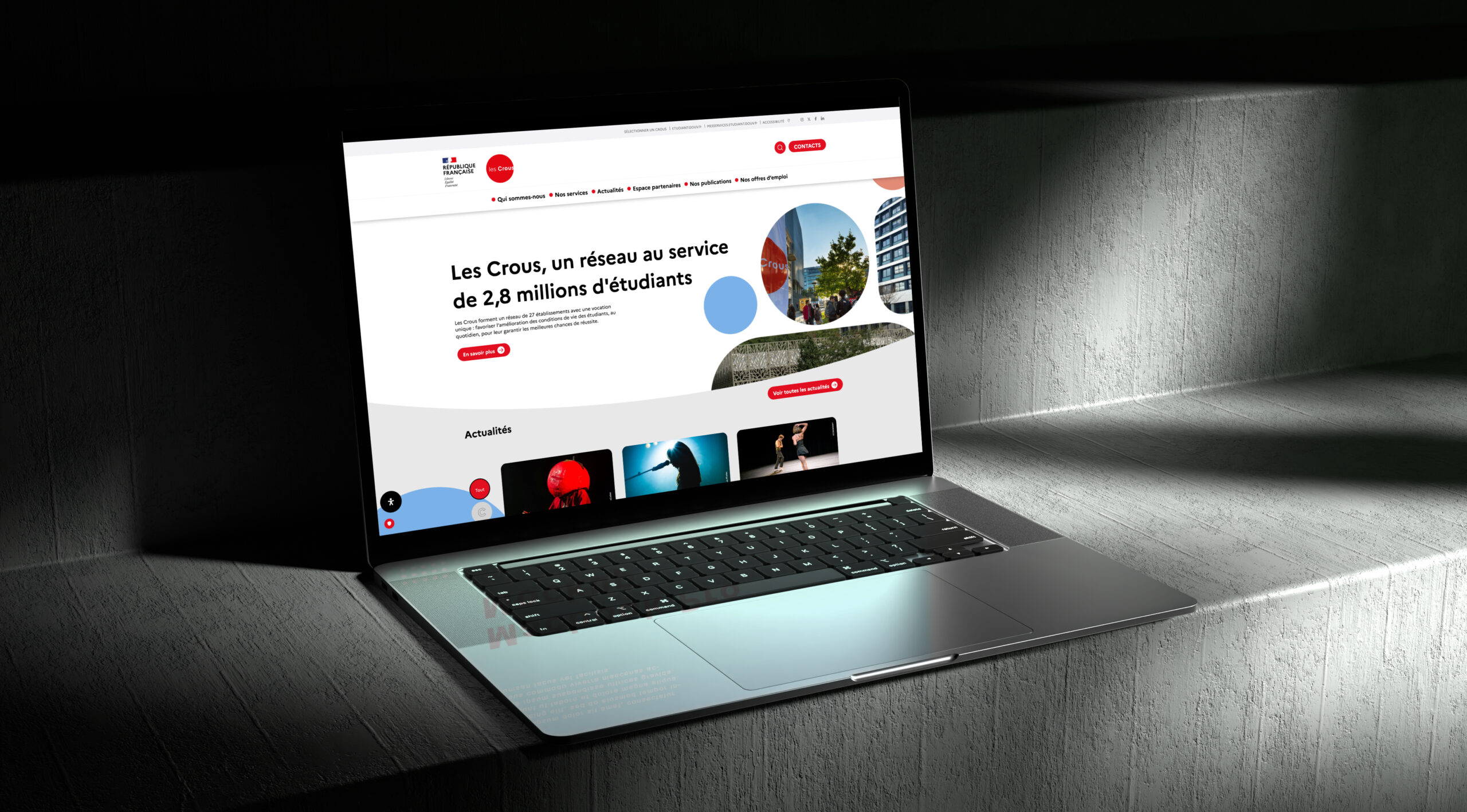 Aperçu du site CROUS