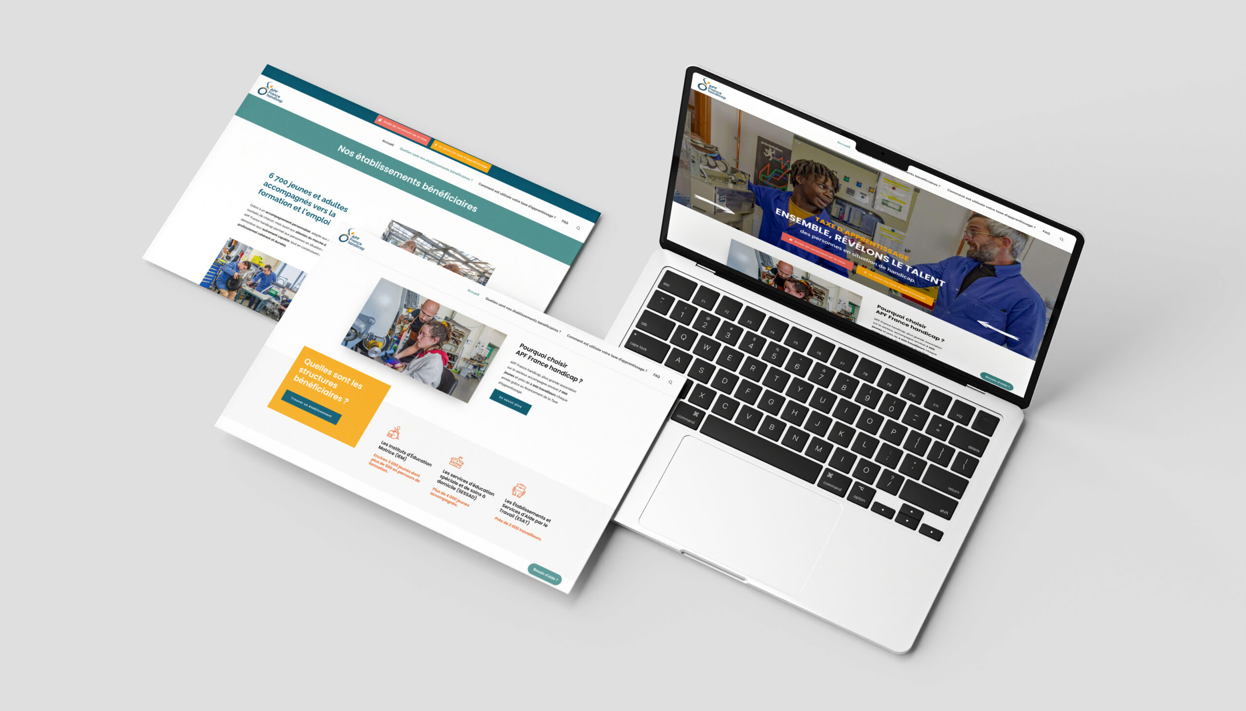 Aperçu du site APF France handicap - Taxe Apprentissage